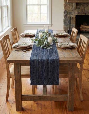 1' 2 x 10' Handmade Braided Jute Table Runner Rug
