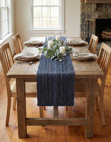 1' 2 x 10' Handmade Braided Jute Table Runner Rug