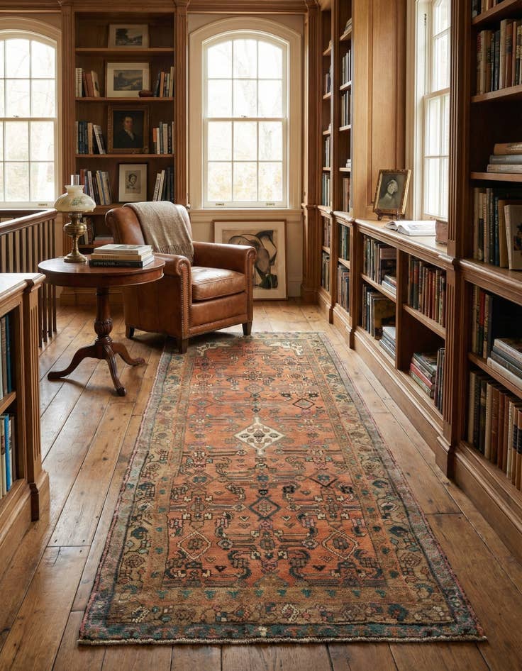 Detail image of 3' 3 x 7' 8 Hamedan Runner Rug