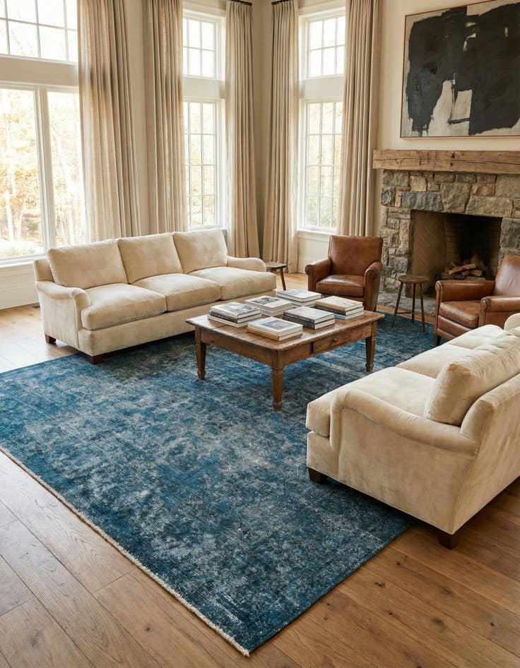 Detail image of  9' 7 x 12' 6  Hand Knotted Ultra Vintage Persian Wool Rug