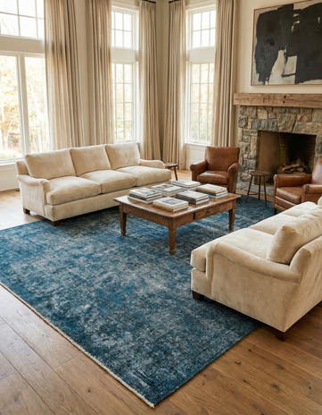 9' 7 x 12' 6 Hand Knotted Ultra Vintage Persian Wool Rug