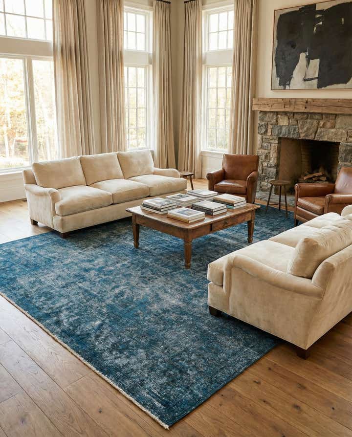 9' 7 x 12' 6 Hand Knotted Ultra Vintage Persian Wool Rug