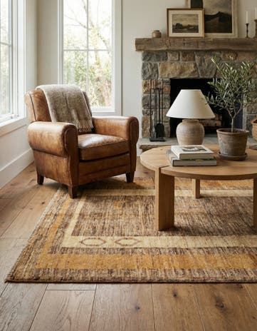 3' 9 x 5' 10 Hand Knotted Kashkuli Gabbeh Wool Rug