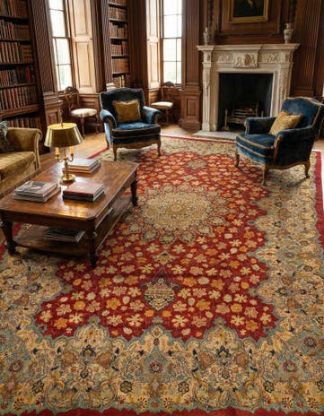 9' 11 x 14' Kashan Rug