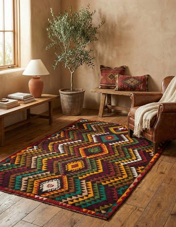 3' 9 x 5' 10 Hand Knotted Balouch Wool Rug