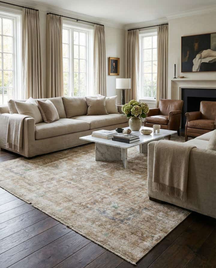 9' 5 x 13' Hand Knotted Ultra Vintage Persian Wool Rug