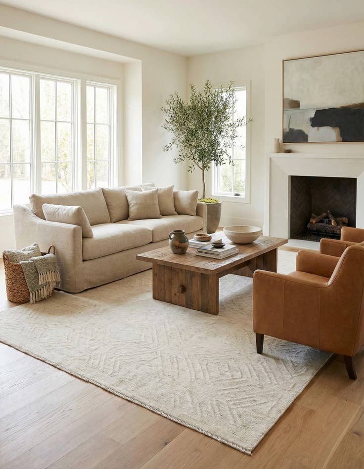 Detail image of 8' 7 x 12' 8  Hand Knotted Moroccan Wool Rug