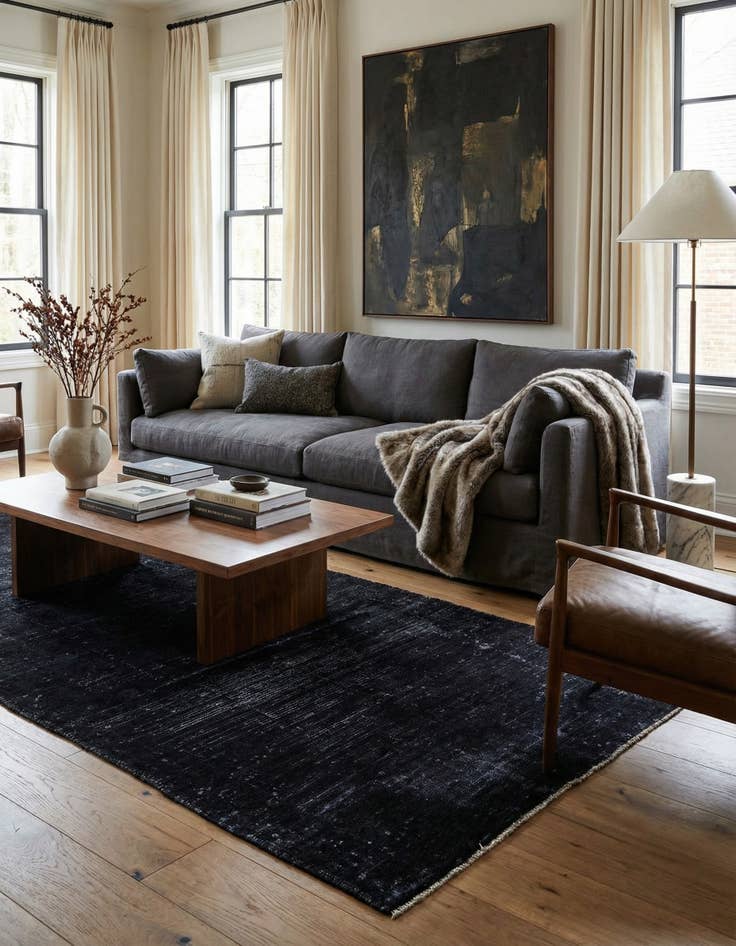 Detail image of 3' 7 x 9' 7  Hand Knotted Ultra Vintage Persian Wool Runner Rug