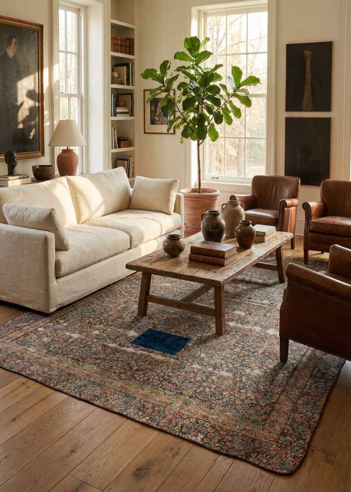 8' 5 x 11' 7 Hand Knotted Ultra Vintage Persian Wool Rug