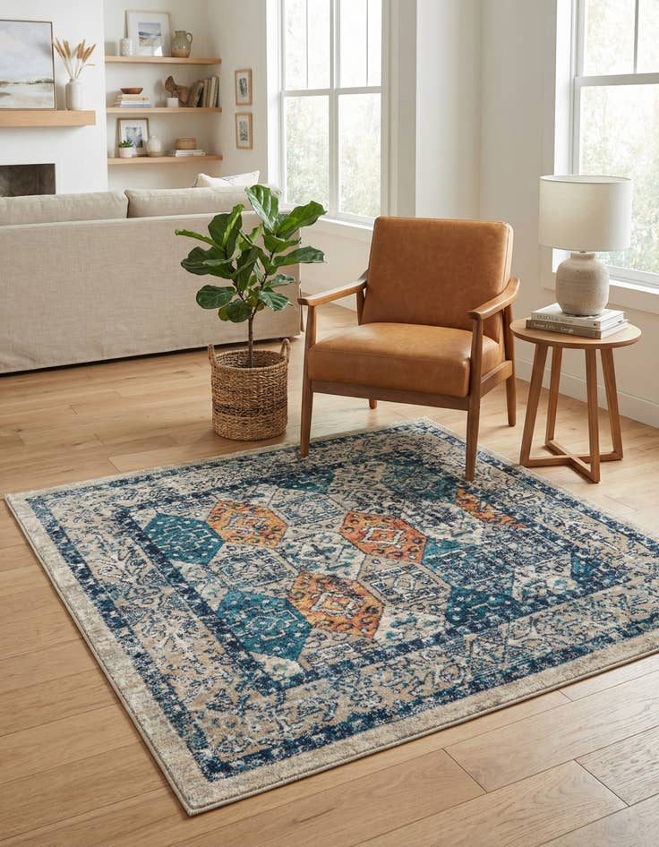 Detail image of 4' x 4' Lola Square Rug