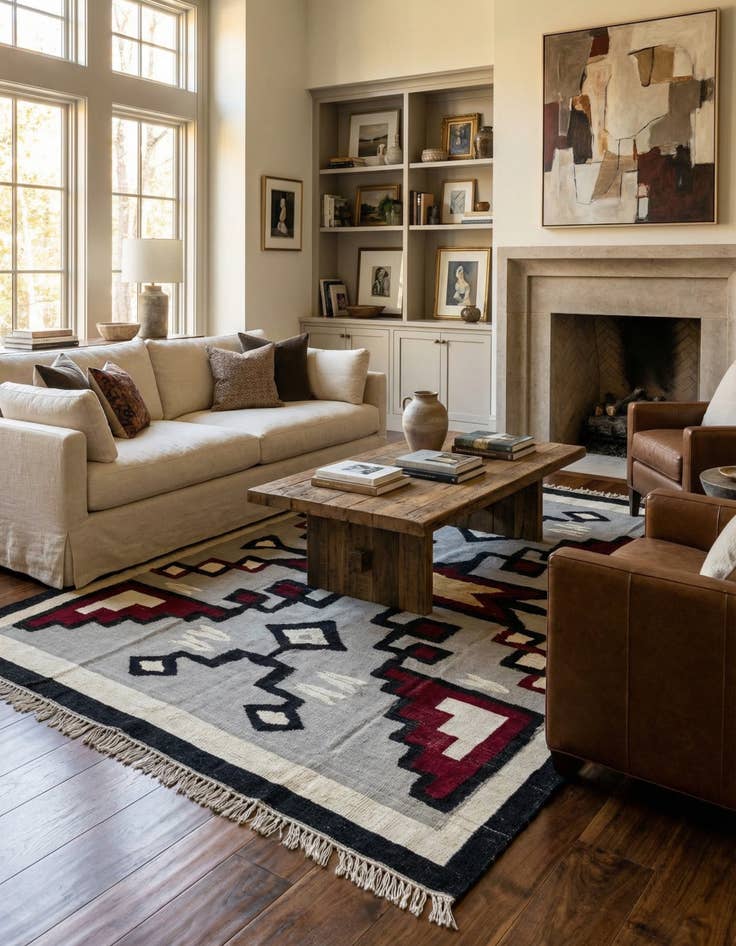 Detail image of 9' x 12' 5  Hand Knotted Oushak Wool Rug