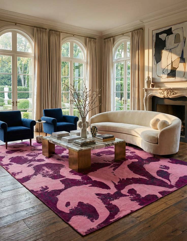 Detail image of  7' 8 x 11' 4  Hand Knotted Ultra Vintage Persian Wool Rug