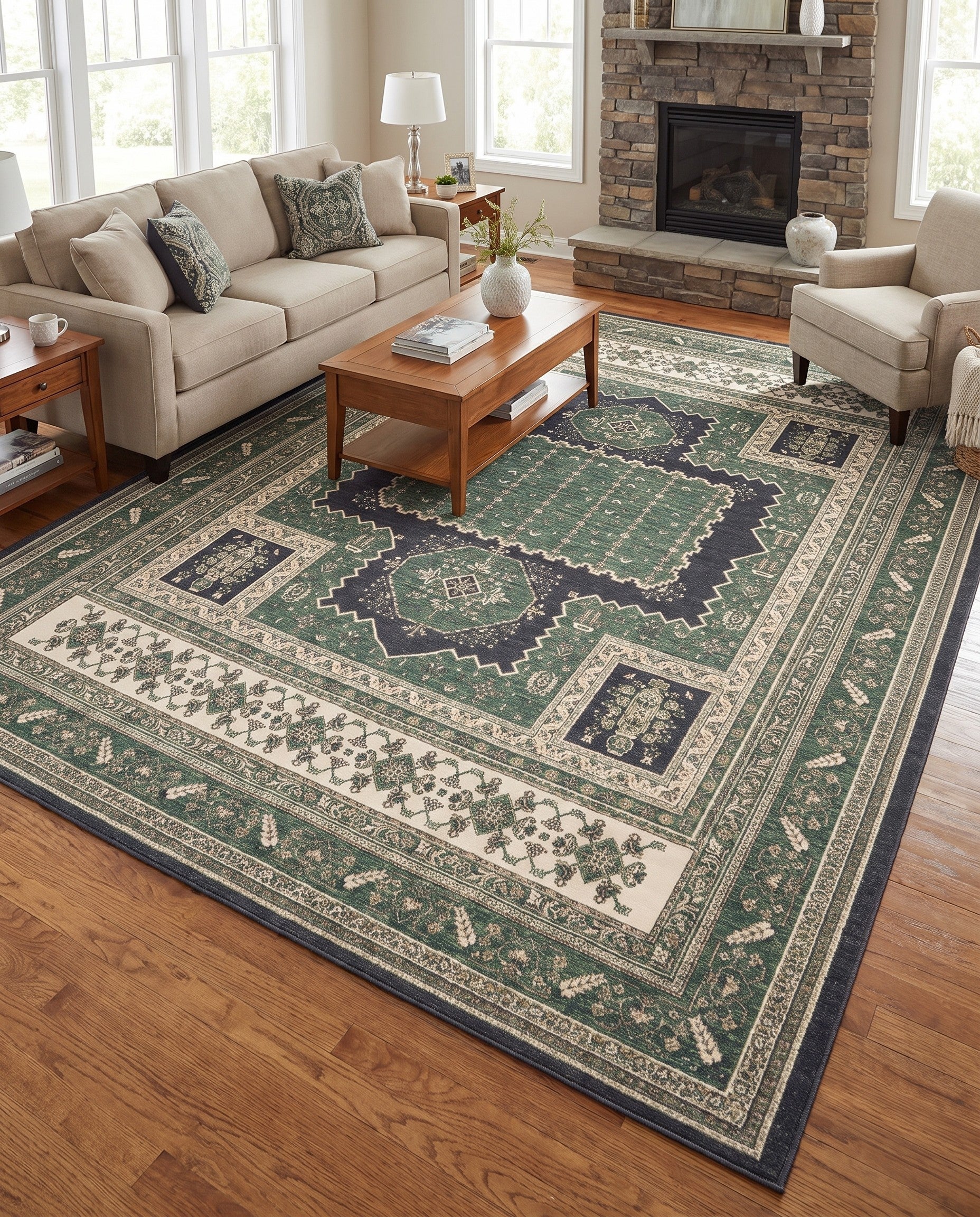 Emerald Green Boutique Rug