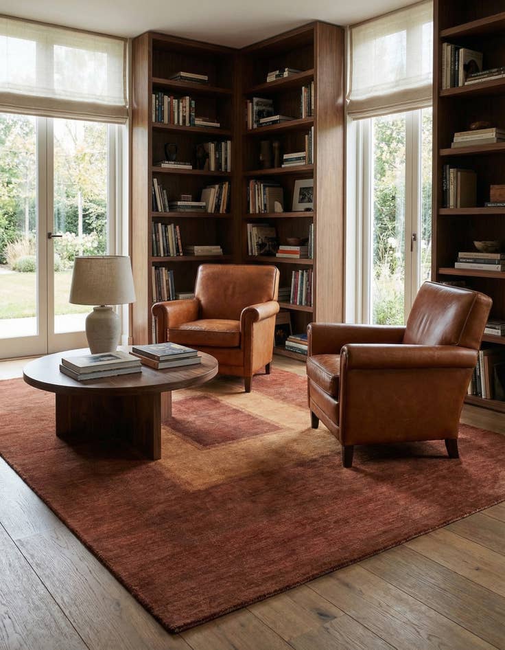 Detail image of 5' 7 x 8' 5 Juma Wool Rug