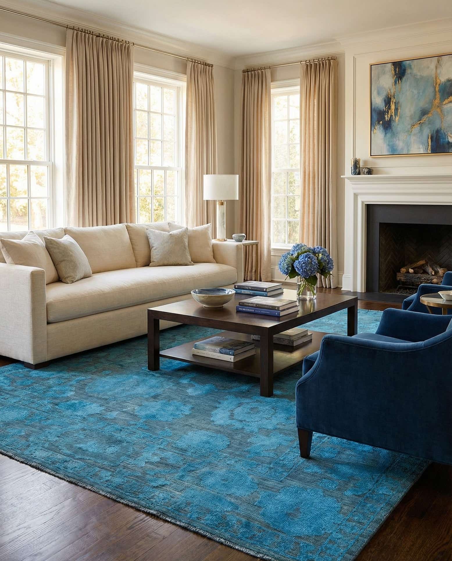 9' 2 x 12' 9 Hand Knotted Oushak Wool Rug