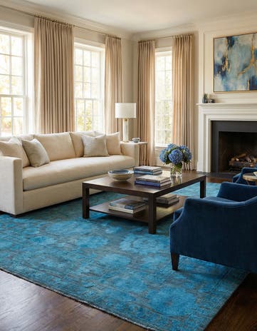 9' 2 x 12' 9 Hand Knotted Oushak Wool Rug