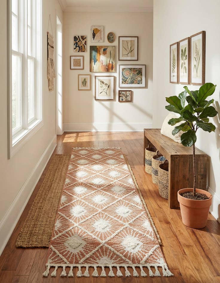 Detail image of 2' x 8' Boho Runner Rug