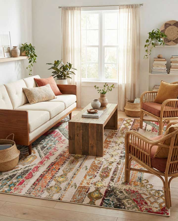 7' 10 x 10' Easy-Clean Casablanca Indoor / Outdoor Rug