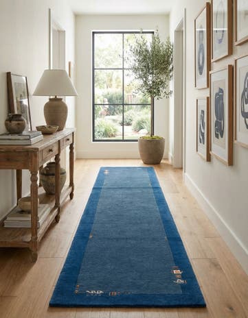 2' 4 x 9' 9 Hand Knotted Nepal Wool Runner Rug