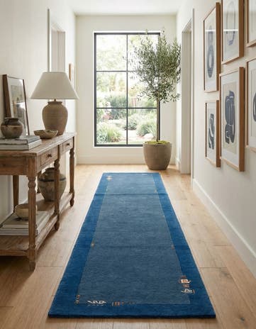 2' 4 x 9' 9 Hand Knotted Nepal Wool Runner Rug