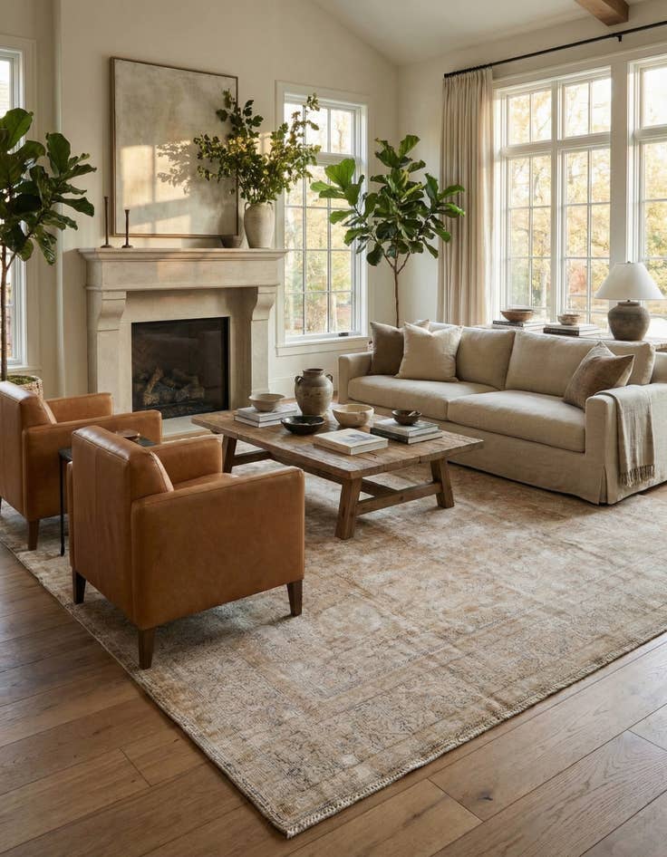 Detail image of  9' 10 x 12' 6  Hand Knotted Ultra Vintage Persian Wool Rug