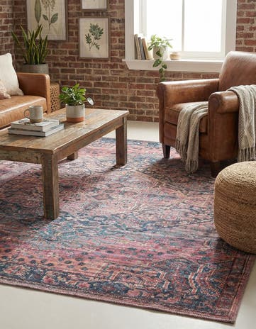 5' 3 x 5' 3 Washable Maahru Square Rug