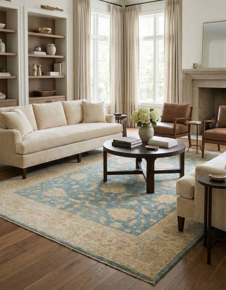 Detail image of 8' 4 x 11' 3 Ziegler Wool Rug