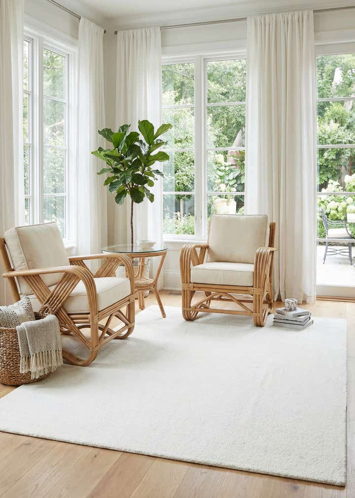 7' 10 x 10' Solid Frieze Rug