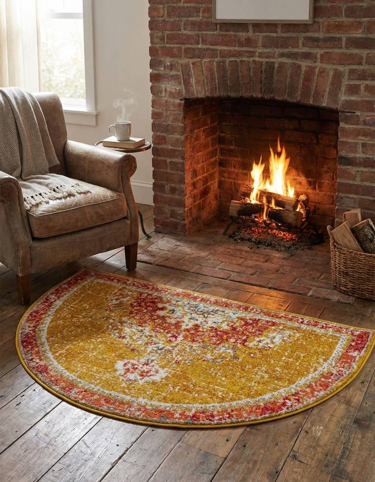 Detail image of 2' 7 x 4' Carrington Hearth Rug