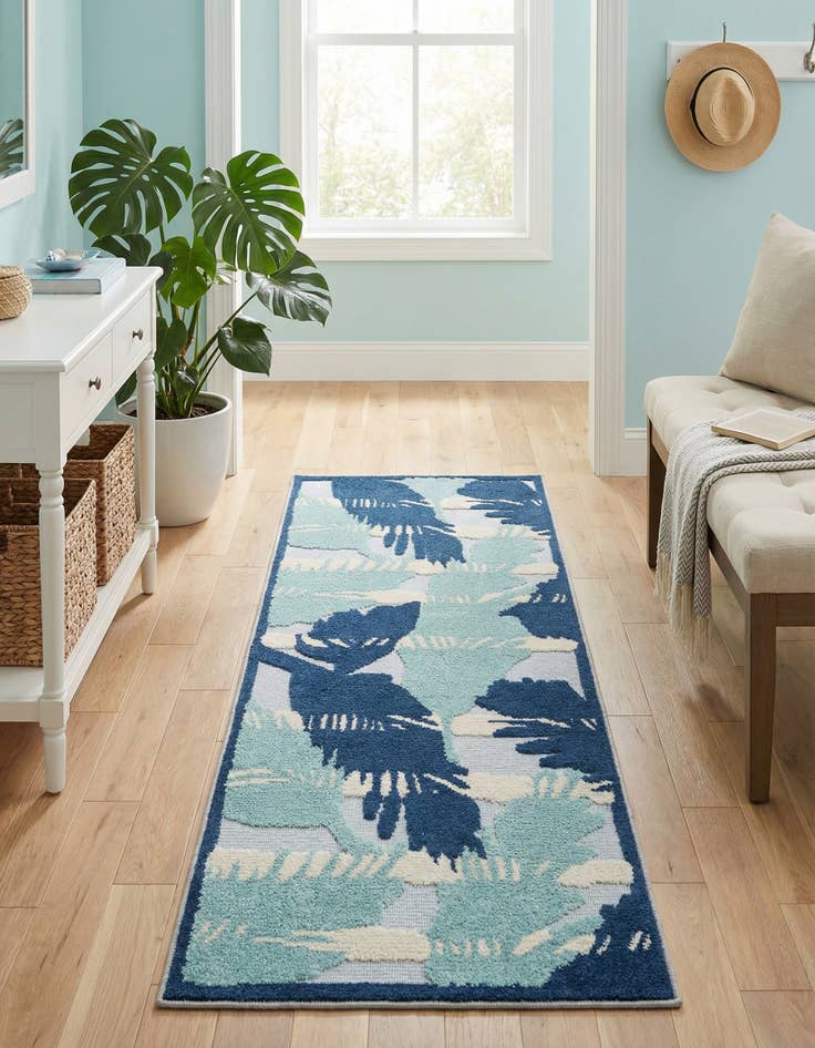 Detail image of  2' x 6'  Washable Aruba Indoor / Outdoor Runner Rug