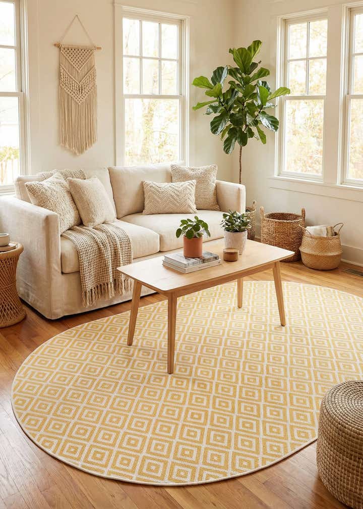 5' 3 x 8' Easy-Clean Jill Zarin Costa Rica Indoor / Outdoor Oval Rug