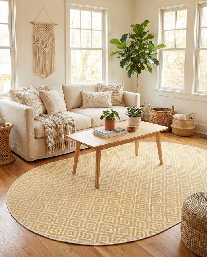 5' 3 x 8' Easy-Clean Jill Zarin Costa Rica Indoor / Outdoor Oval Rug