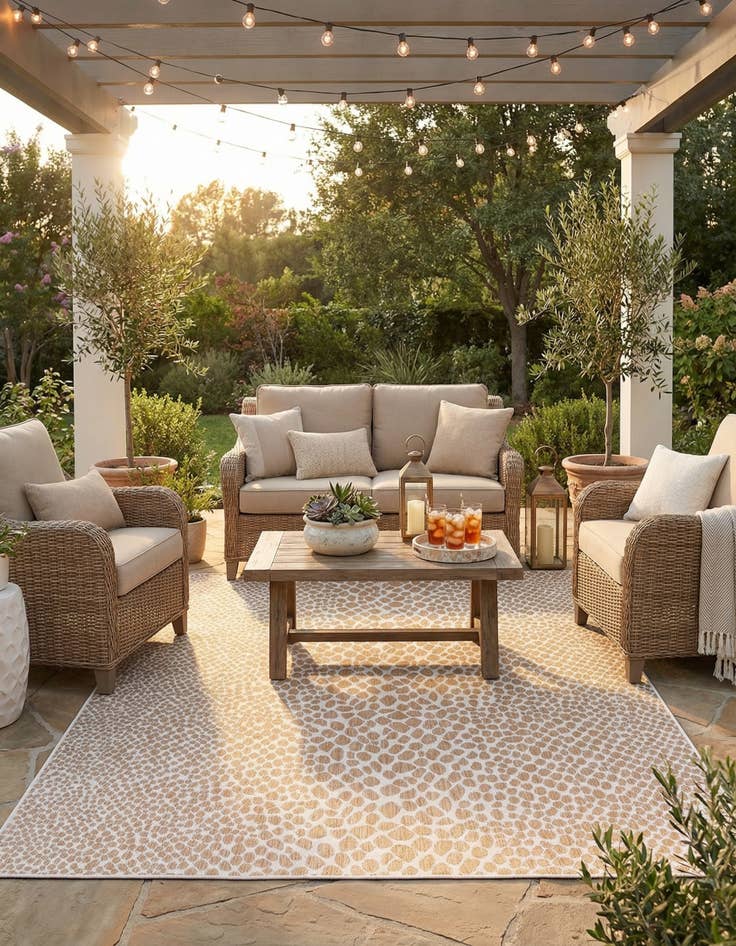 Detail image of 7' x 10'  Washable Jill Zarin Cape Town Indoor / Outdoor Rug