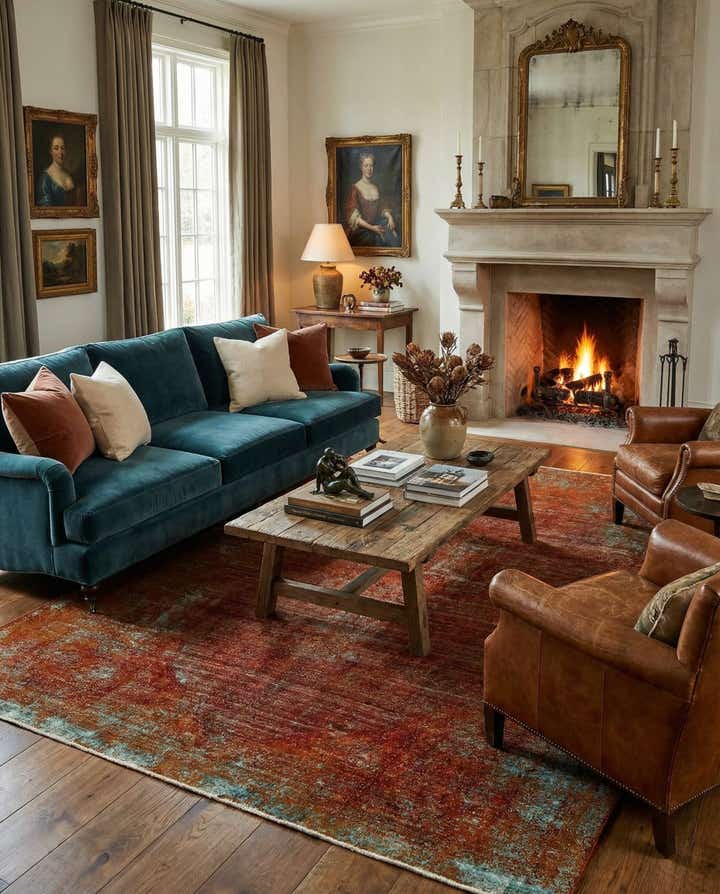 7' 9 x 10' 8 Vintage Royal Wool Rug