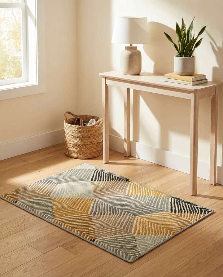 2' x 3' Easy-Clean Modern Indoor / Outdoor Rug
