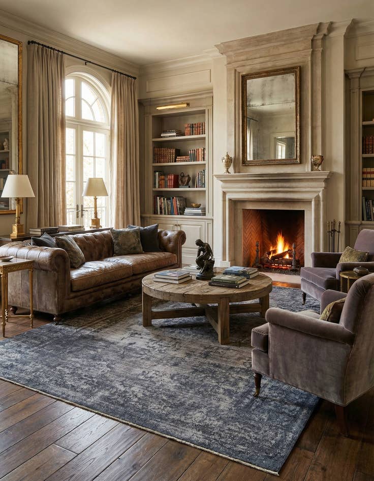 Detail image of 9' 10 x 13' 3 Vintage Royal Wool Rug