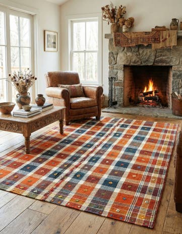 4' 8 x 6' 6 Jajim Wool Rug