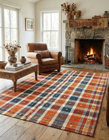 4' 8 x 6' 6 Jajim Wool Rug