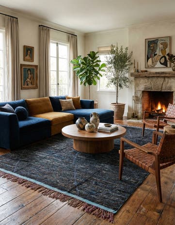 8' 11 x 12' 6 Hand Knotted Moroccan Wool Rug