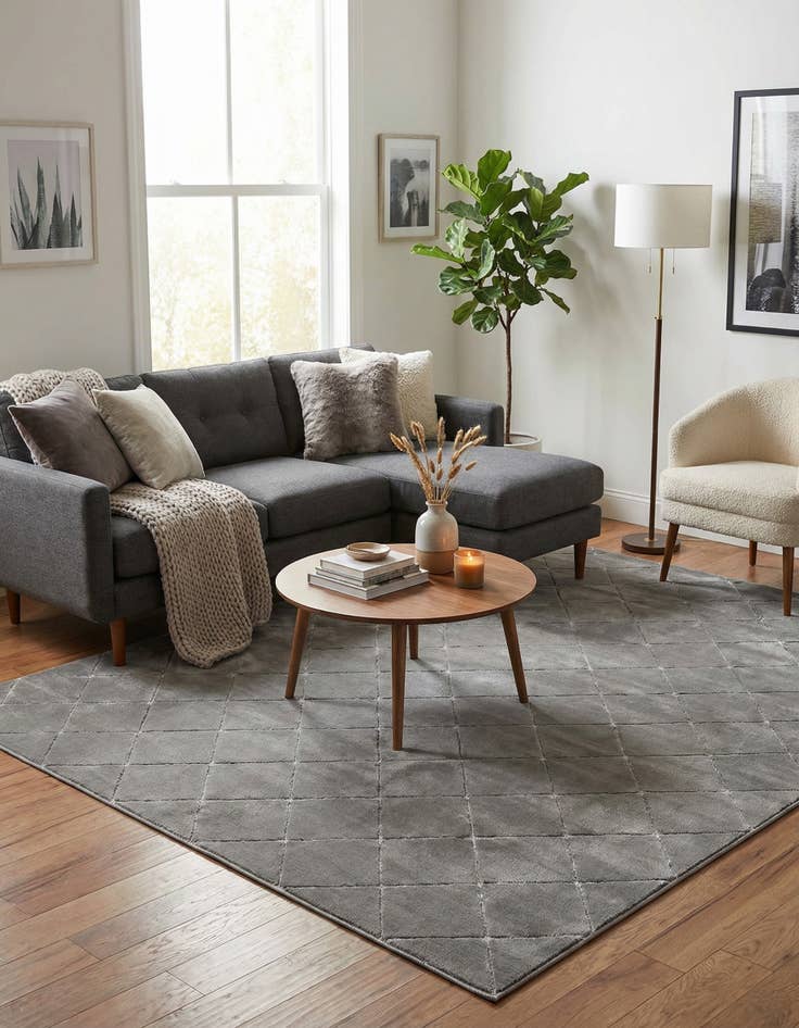 Detail image of 10' x 10' Vogue Geo Square Rug