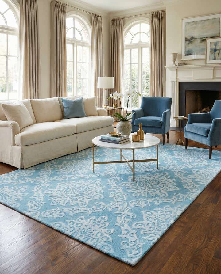 5' 8 x 7' 11 Hand Knotted Darya Wool Rug