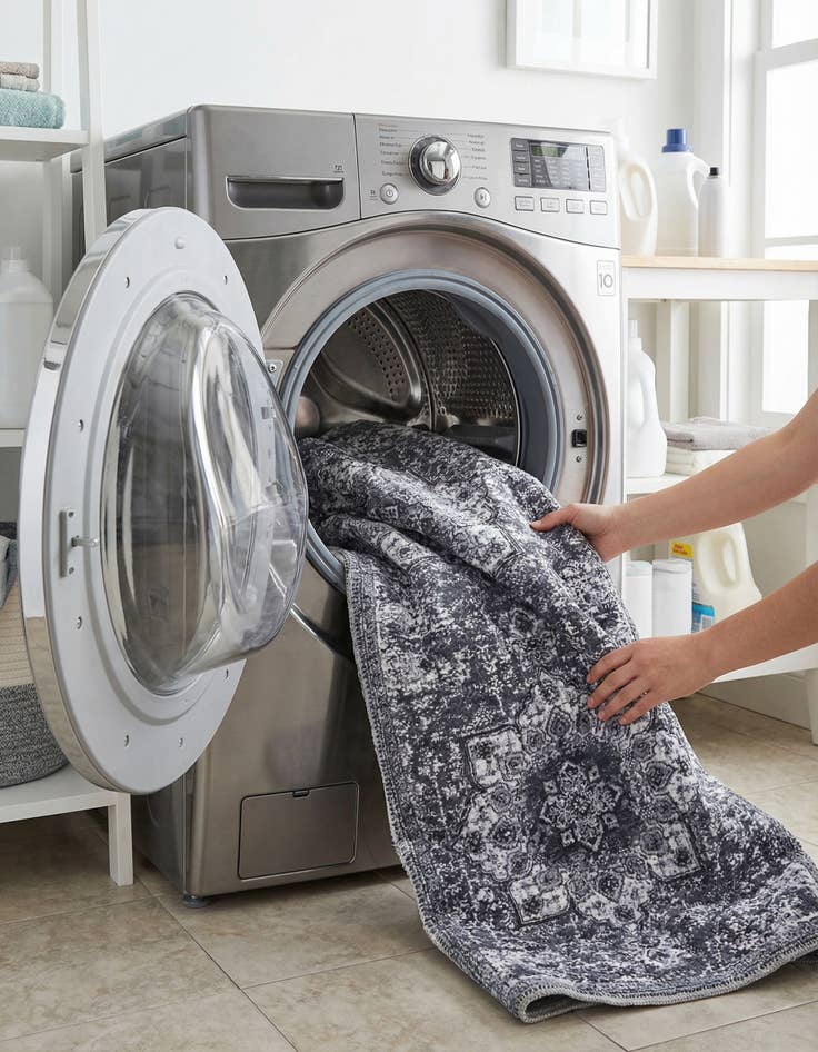 Detail image of 2' x 13'  Washable Renaissance Runner Rug