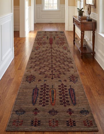 2' 8 x 10' Hand Knotted Ariana Ziegler Runner Rug