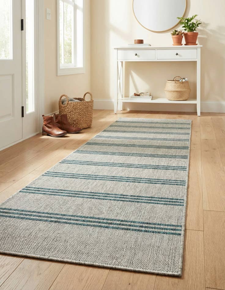 Detail image of 2' x 8'  Washable Jill Zarin Anguilla Indoor / Outdoor Runner Rug