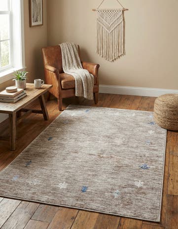 4' 1 x 6' 1 Gabbeh Rug