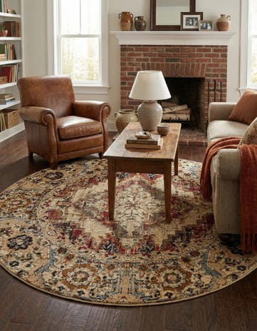 7' x 7' Saturn Round Rug