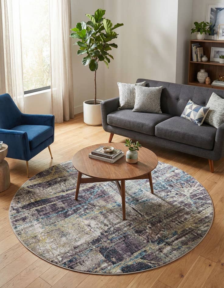 Detail image of 5' 3 x 5' 3 Downtown Gramercy Round Rug