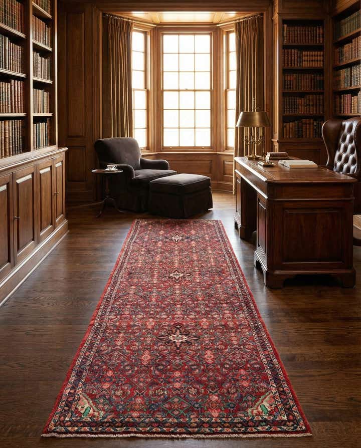 3' 7 x 10' 10 Hamedan Runner Rug