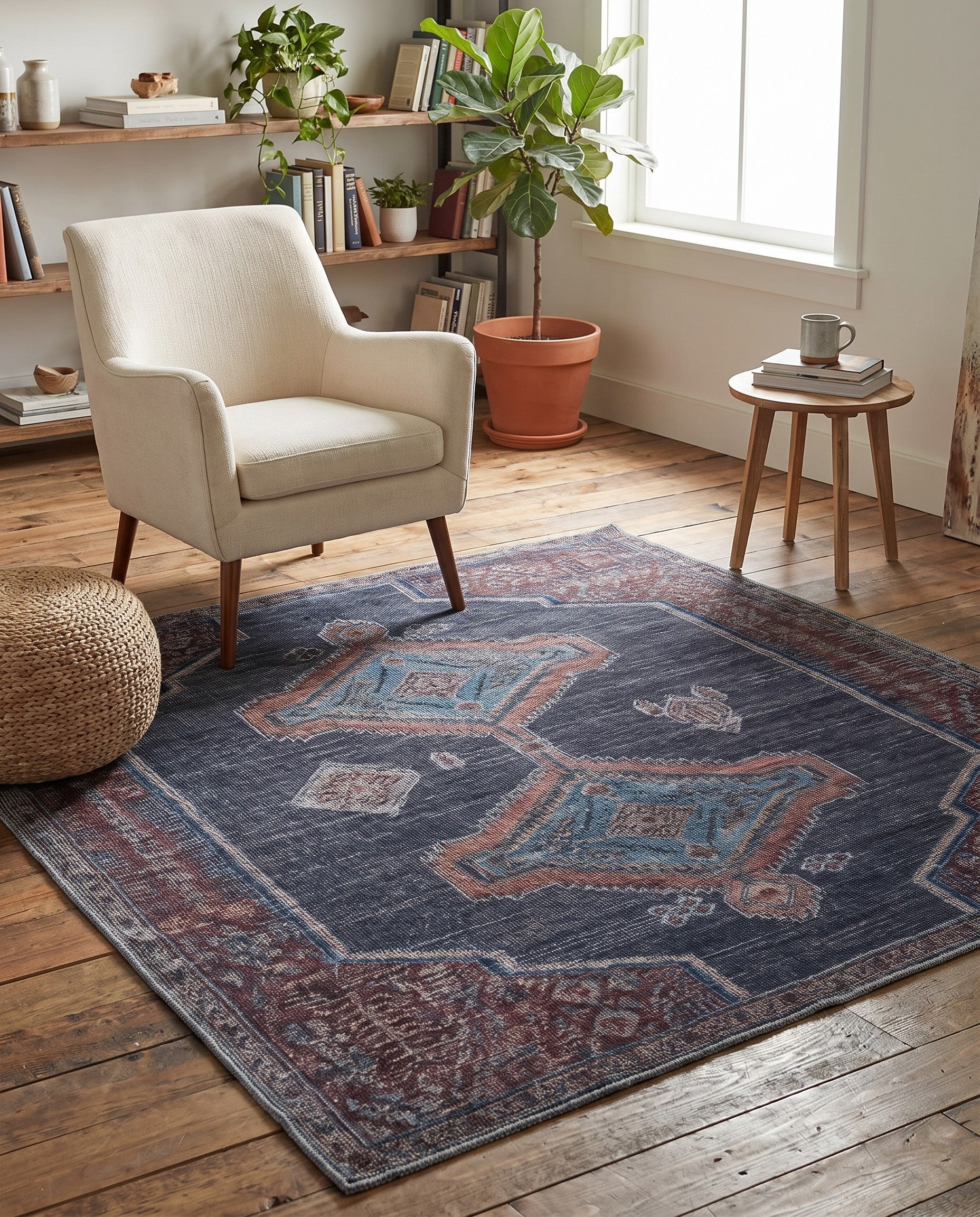 5' 3 x 5' 3 Washable Sisu Square Rug