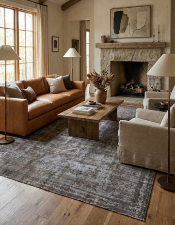 7' 4 x 9' 7 Hand Knotted Ultra Vintage Persian Wool Rug